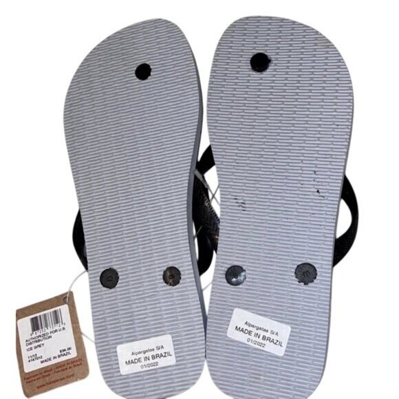 Marvel Iron Man Comic Havaianas Flip Flops Men’s Size 11/12 Summer And Vacation - Picture 3 of 7